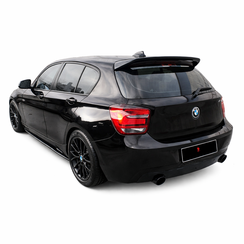 💕ART. 0095 SPOILER BMW SERIE 1 F20 F21 2011-2019 NERO  LUCIDO💕