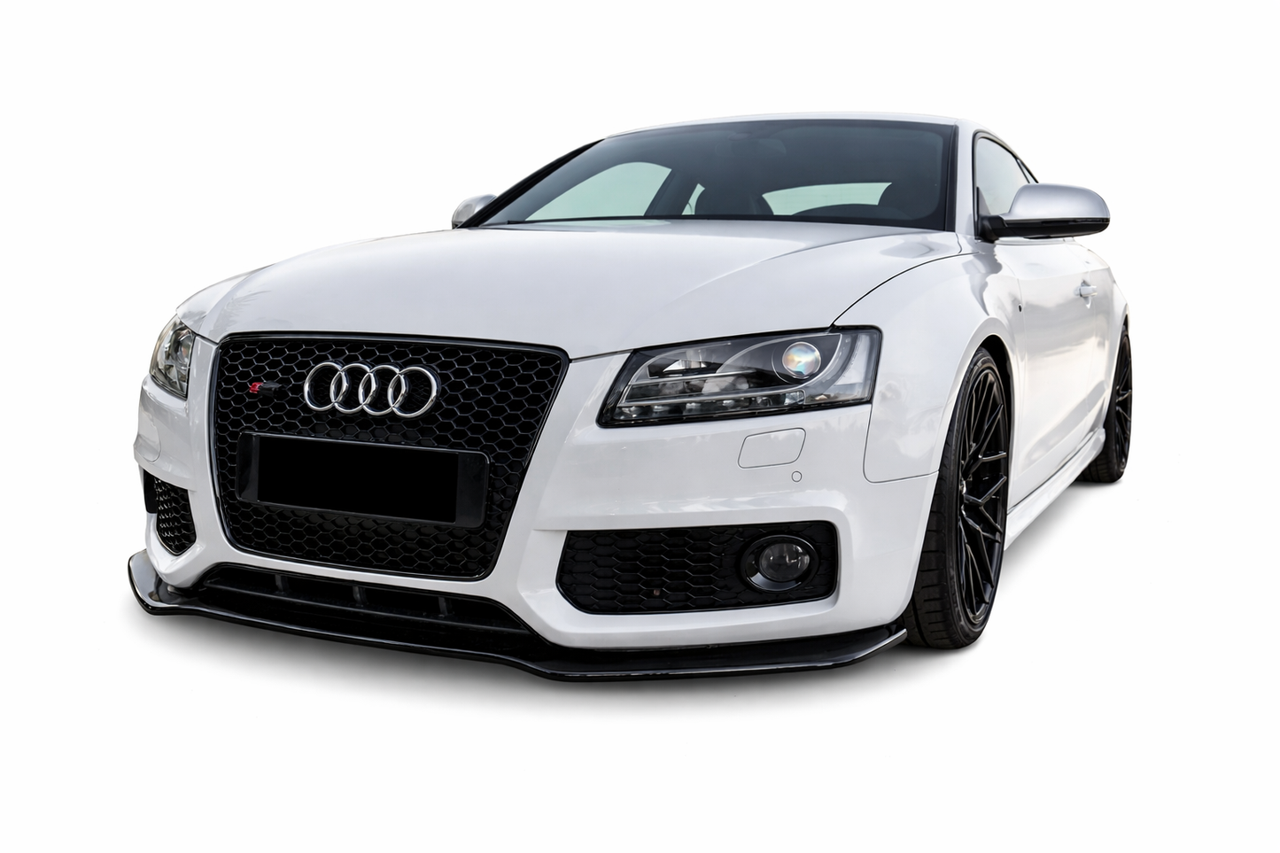💕ART. 0891 SPLITTER AUDI A5 2007-2011 SLINE S5 NERO  LUCIDO 💕