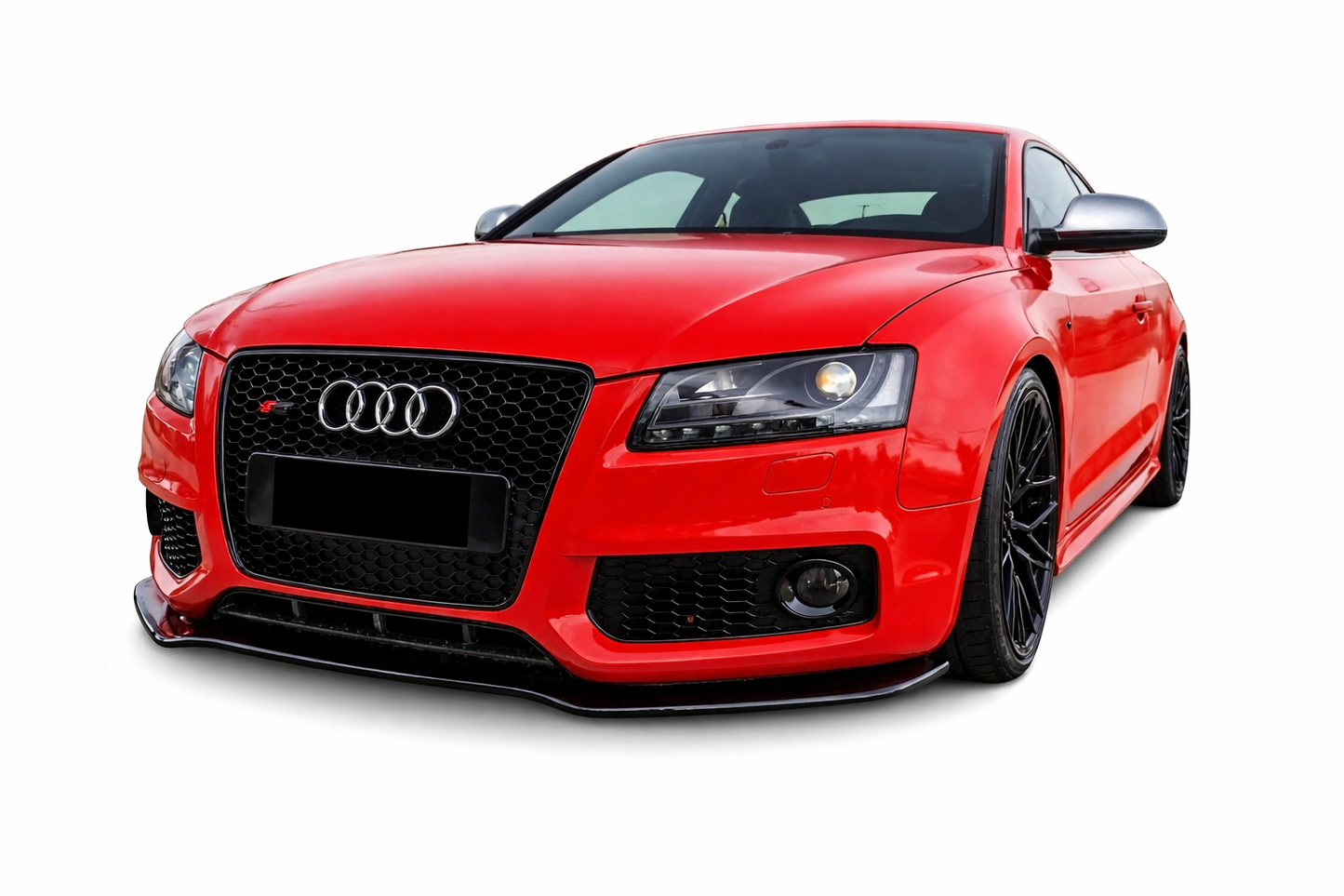 💕ART. 0891 SPLITTER AUDI A5 2007-2011 SLINE S5 NERO  LUCIDO 💕