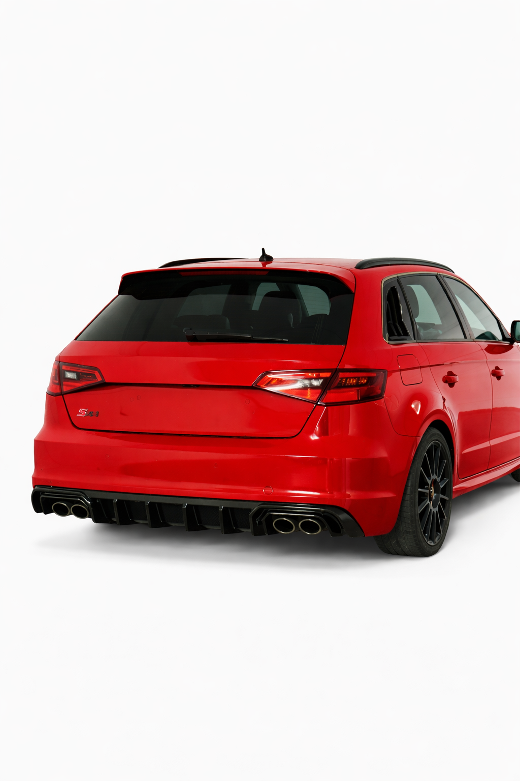 💕ART.2150 DIFFUSORE AUDI A3 8V 2012-2016 SLINE S3 NERO LUCIDO 2+2 💕