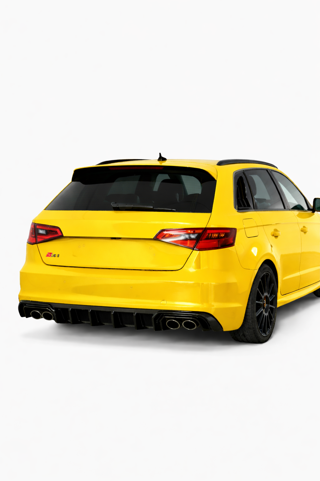 💕ART.2150 DIFFUSORE AUDI A3 8V 2012-2016 SLINE S3 NERO LUCIDO 2+2 💕