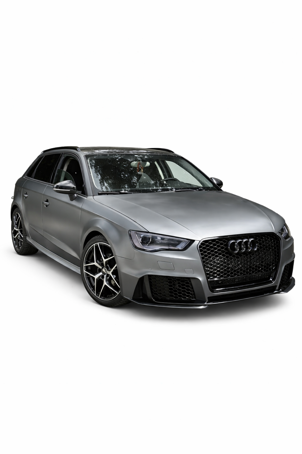 💕ART. 0812 PARAURTI ANTERIORE AUDI A3 8V 2012-2016 LOOK RS3 + GRIGLIA QUATTRO💕