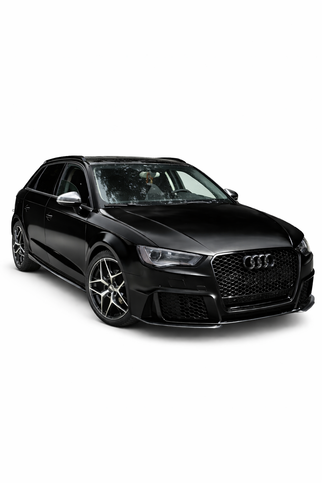 💕ART. 0812 PARAURTI ANTERIORE AUDI A3 8V 2012-2016 LOOK RS3 + GRIGLIA QUATTRO💕