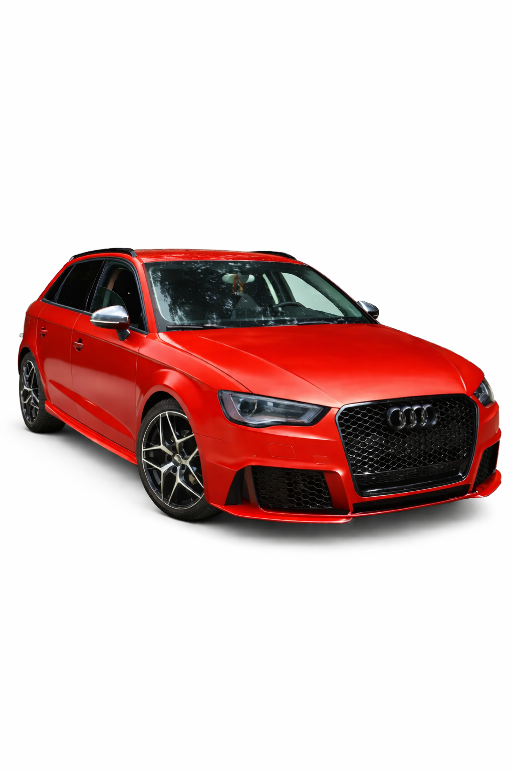 💕ART. 0812 PARAURTI ANTERIORE AUDI A3 8V 2012-2016 LOOK RS3 + GRIGLIA QUATTRO💕