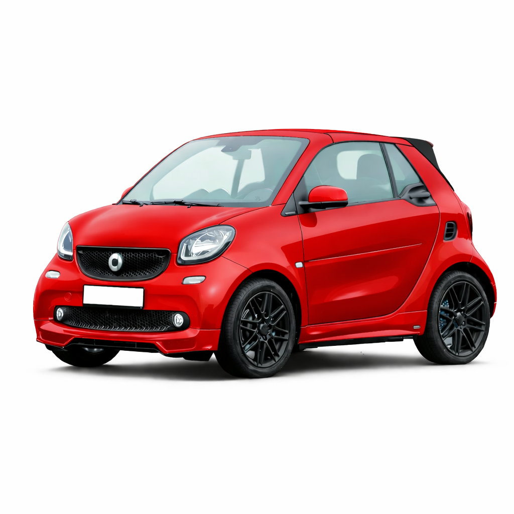 💕 ART. 1752 MINIGONNE SMART 453 FORTWO ABS LOOK BRABUS NERO LUCIDE💕