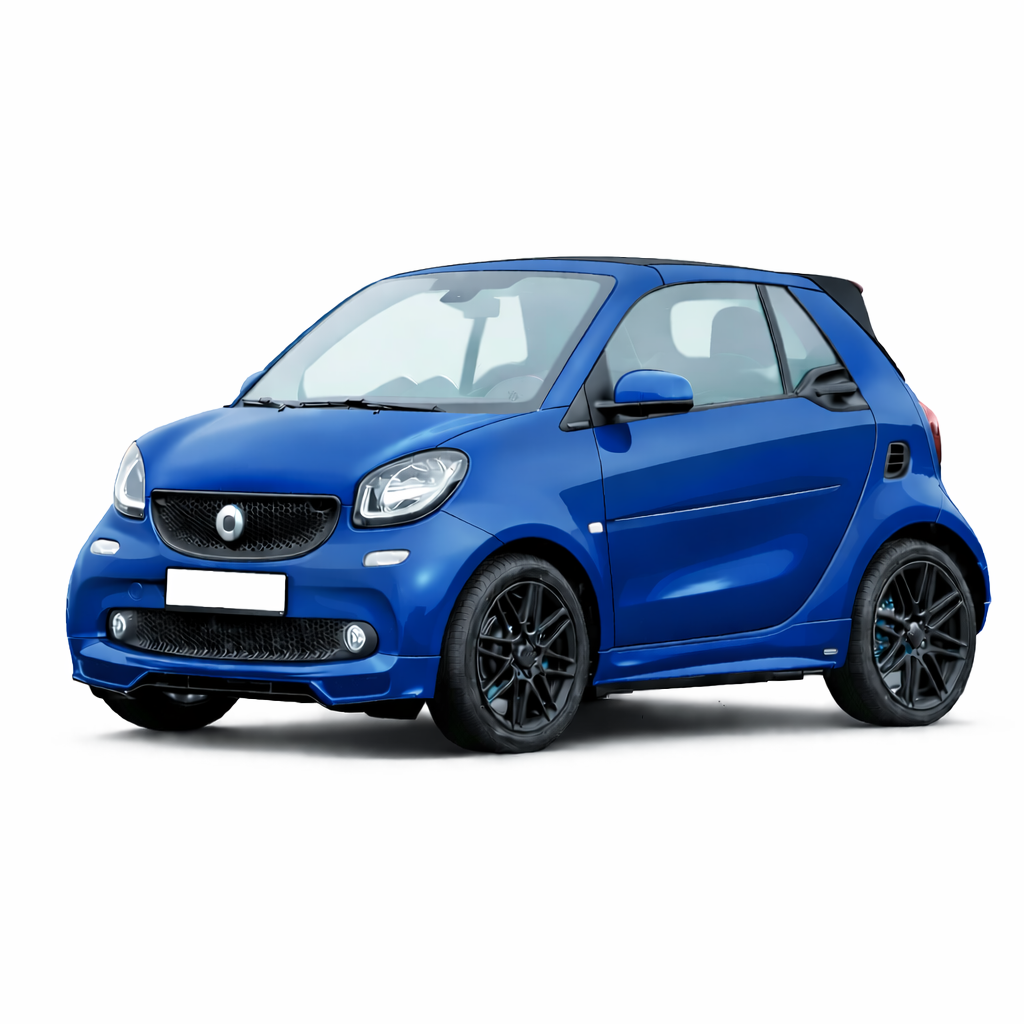 💕 ART. 1752 MINIGONNE SMART 453 FORTWO ABS LOOK BRABUS NERO LUCIDE💕