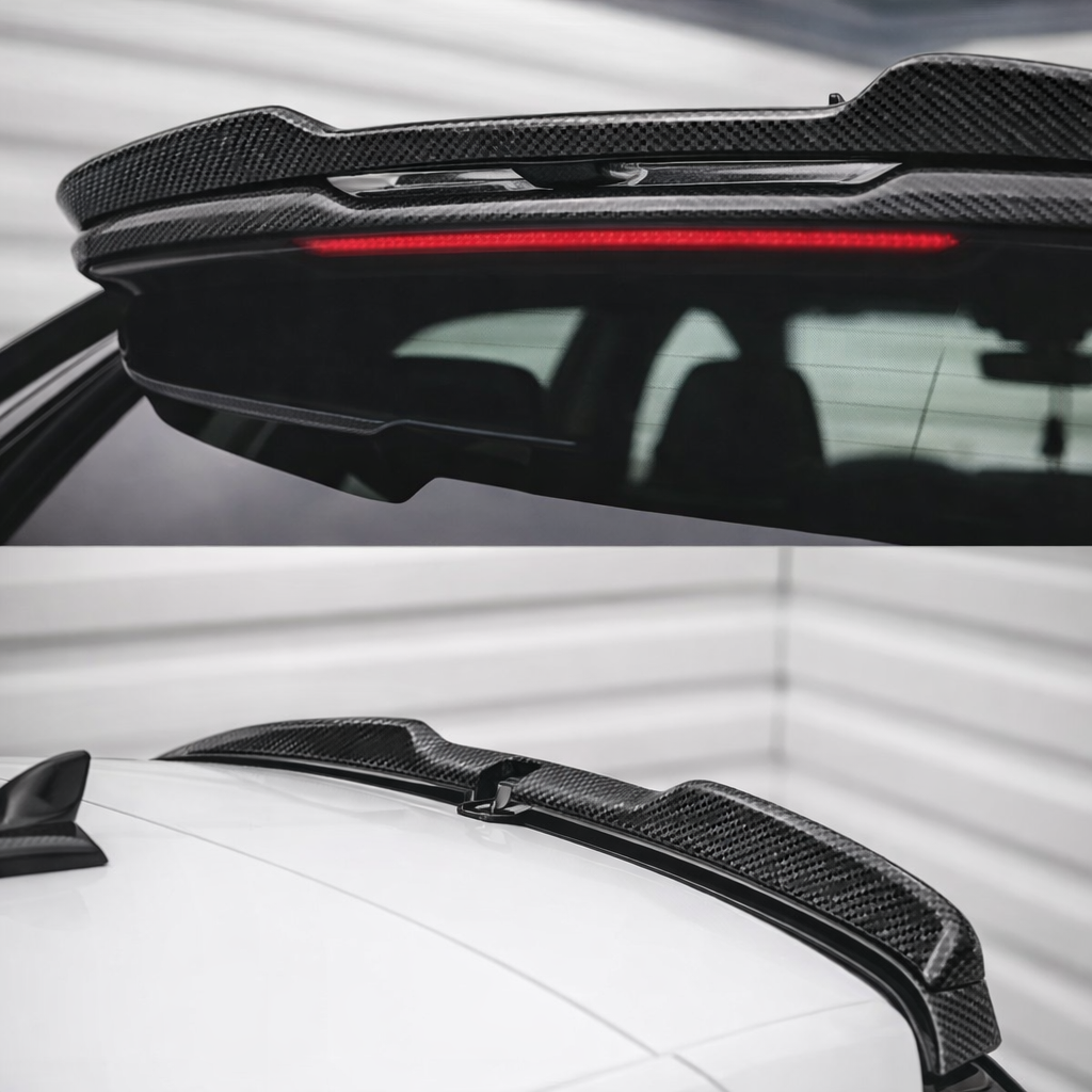 🔥SPOILER POSTERIORE TETTO PER AUDI 20-24 A3 S3 RS3 8Y SPORTBACK CARBOON FIBER🔥
