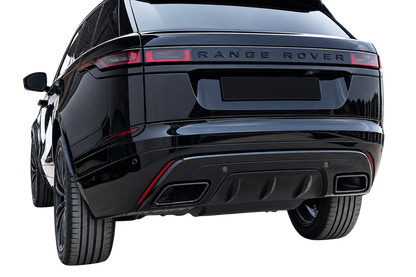💕ART.2236 DIFFUSORE RANGE ROVER VELAR SUV L560 2017+ TERMINALI  NERO LUCIDO💕