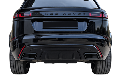 💕ART.2236 DIFFUSORE RANGE ROVER VELAR SUV L560 2017+ TERMINALI  NERO LUCIDO💕