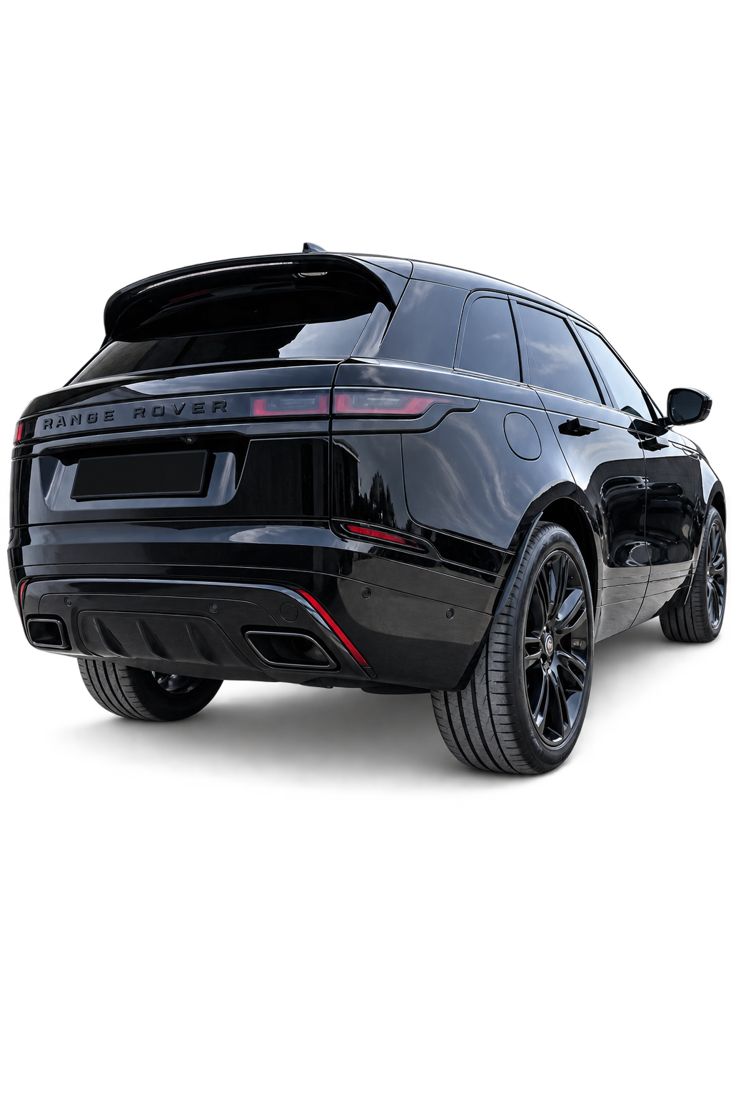 💕ART.2236 DIFFUSORE RANGE ROVER VELAR SUV L560 2017+ TERMINALI  NERO LUCIDO💕