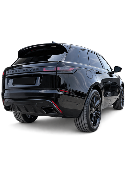 💕ART.2236 DIFFUSORE RANGE ROVER VELAR SUV L560 2017+ TERMINALI  NERO LUCIDO💕