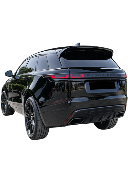 💕ART.2236 DIFFUSORE RANGE ROVER VELAR SUV L560 2017+ TERMINALI  NERO LUCIDO💕
