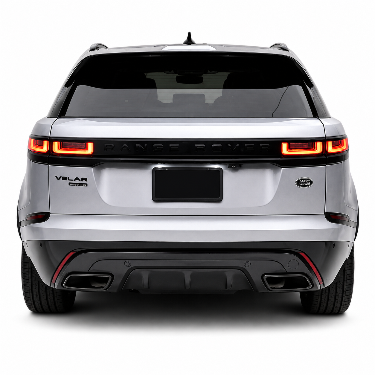 💕ART.2236 DIFFUSORE RANGE ROVER VELAR SUV L560 2017+ TERMINALI  NERO LUCIDO💕