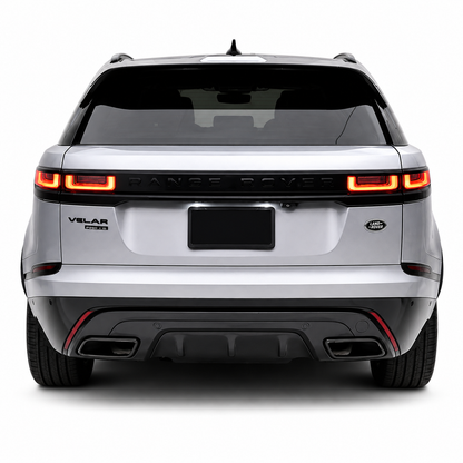 💕ART.2236 DIFFUSORE RANGE ROVER VELAR SUV L560 2017+ TERMINALI  NERO LUCIDO💕