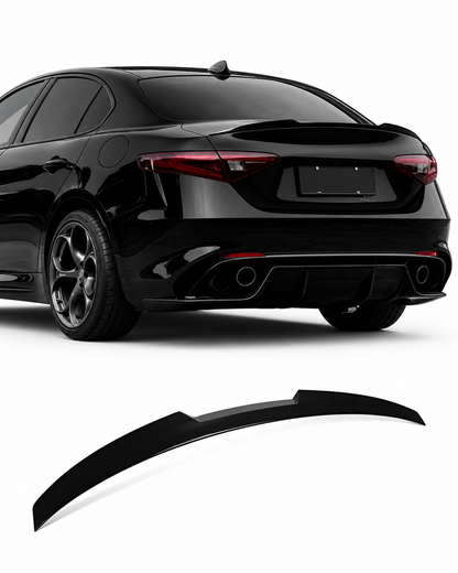 💕art.0073 Spoiler posteriore adatto per Alfa Romeo Giulia 2015+ nero lucido💕