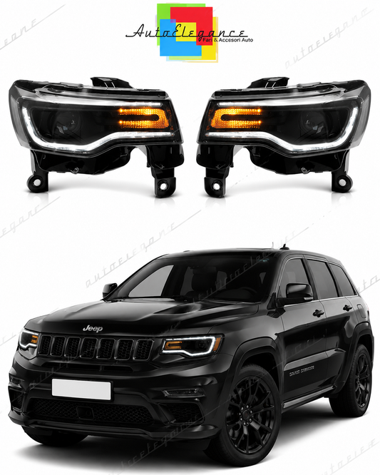 💕 Fari Anteriori Adatto per Jeep Grand Cherokee WK2 14-21 Full LED DRL 💕