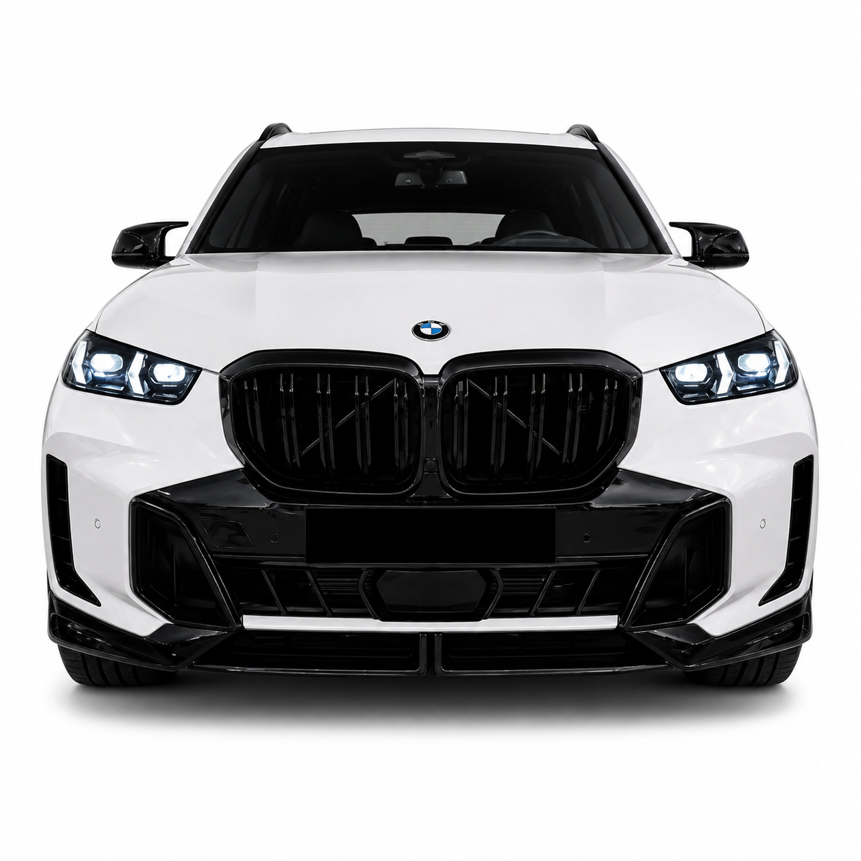 💕 Splitter Anteriore Adatto per BMW X5 G05 LCI 23+ M Sport Nero Lucido 💕