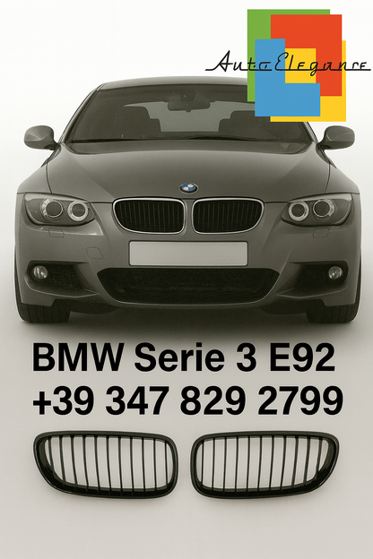⭐Griglia Sportiva – BMW Serie 3 E92 / E93 (2006–2010) – Nero Lucido⭐
