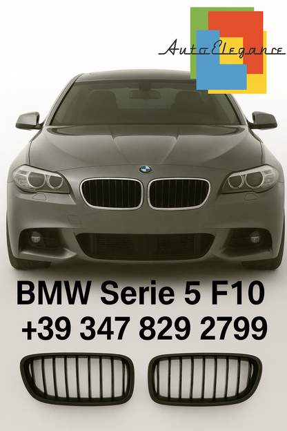 ⭐Calandra Sportiva – BMW Serie 5 F10 / F11 (Nero Lucido, Monobarra)⭐