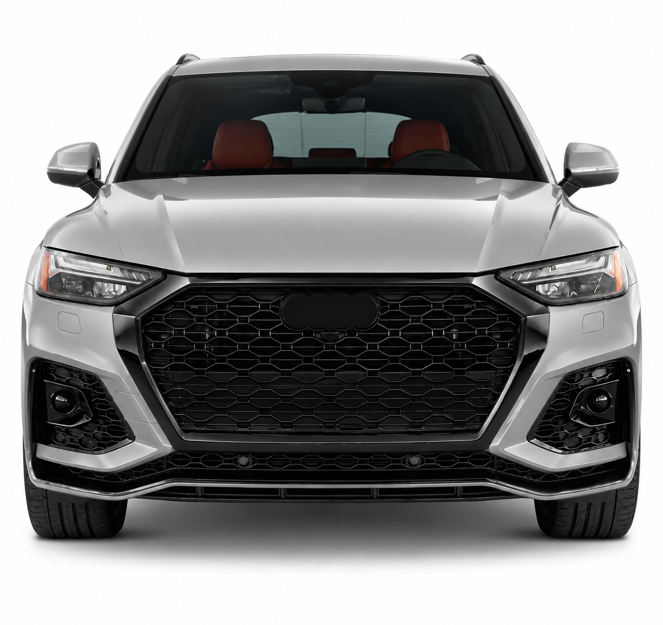 💕 Paraurti Anteriore Adatto per Audi Q5 SQ5 20-25 Sportivo Rennsport Nero 💕