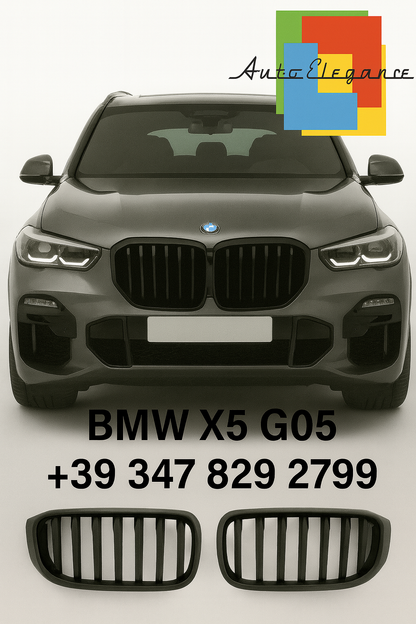 💫Calandra Sportiva – BMW X5 G05 (LCI 2023+) Nero Opaco💫