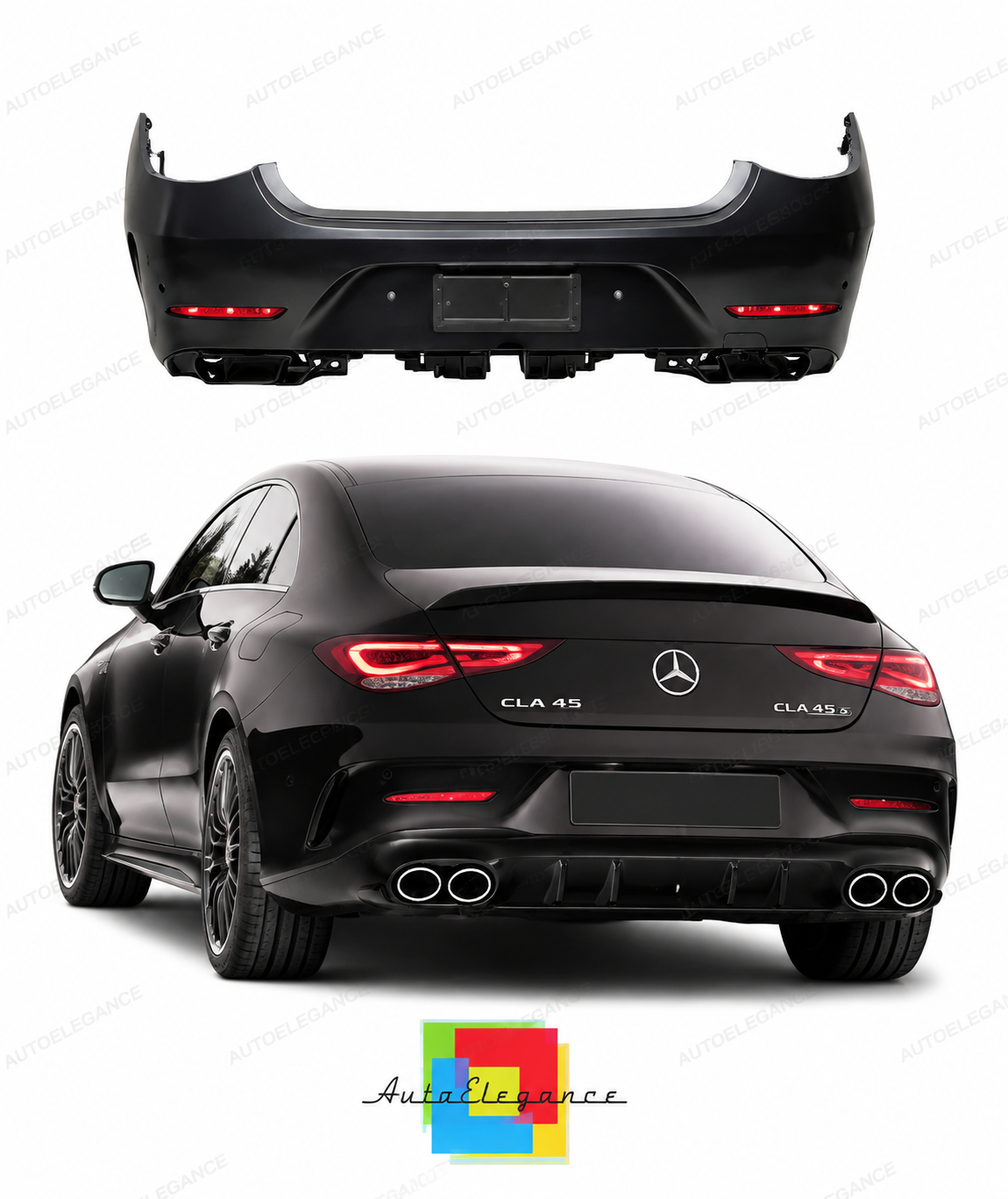 💕PARAURTI POSTERIORE PER MERCEDES W257 18-24 LOOK CLS53💕