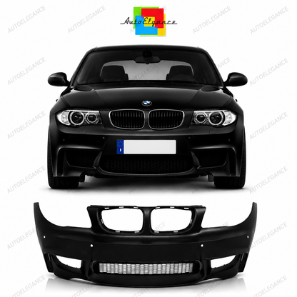 💕PARAURTI ANTERIORE BMW E81 E82 E88 04-13 LOOK 1M PDC + CONDOTTE D'ARIA 💕