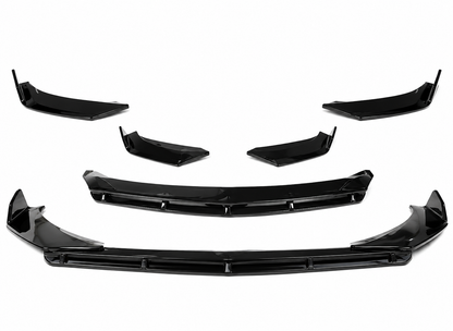 💕 Splitter Anteriore Adatto per Audi A1 GB 18+ Nero Lucido ABS Sport 💕