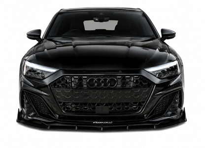 💕 Splitter Anteriore Adatto per Audi A1 GB 18+ Nero Lucido ABS Sport 💕