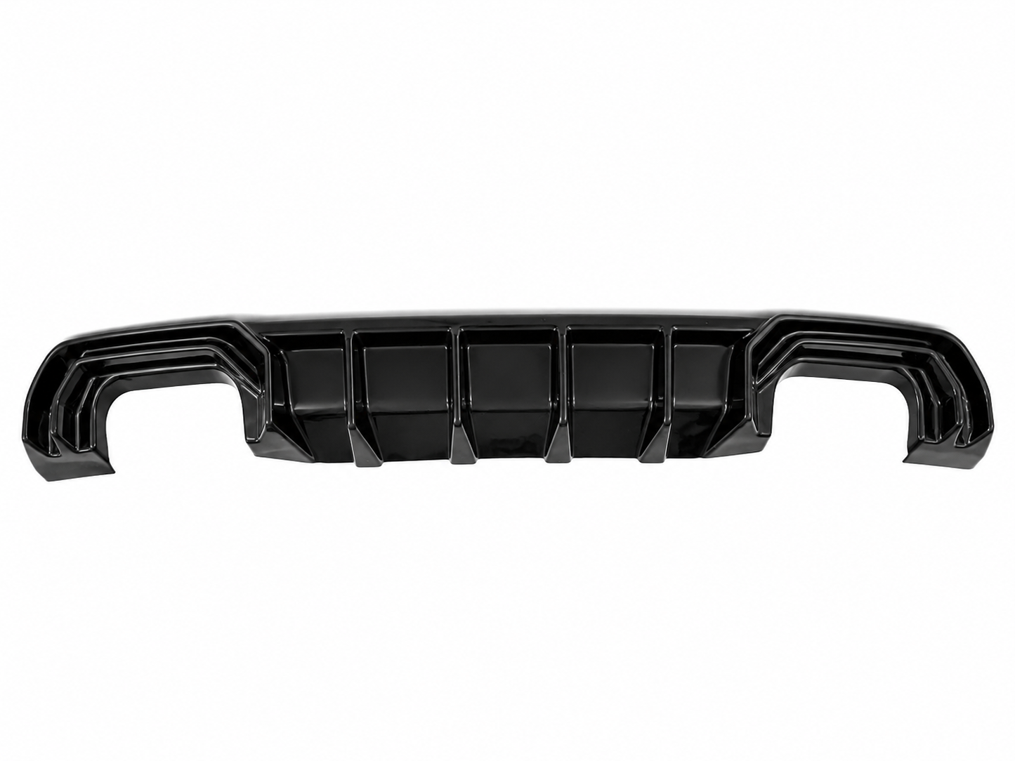 💕ART.2150 DIFFUSORE ADATTTO PER AUDI A3 8V 2012-2016 SLINE S3 NERO LUCIDO 2+2💕