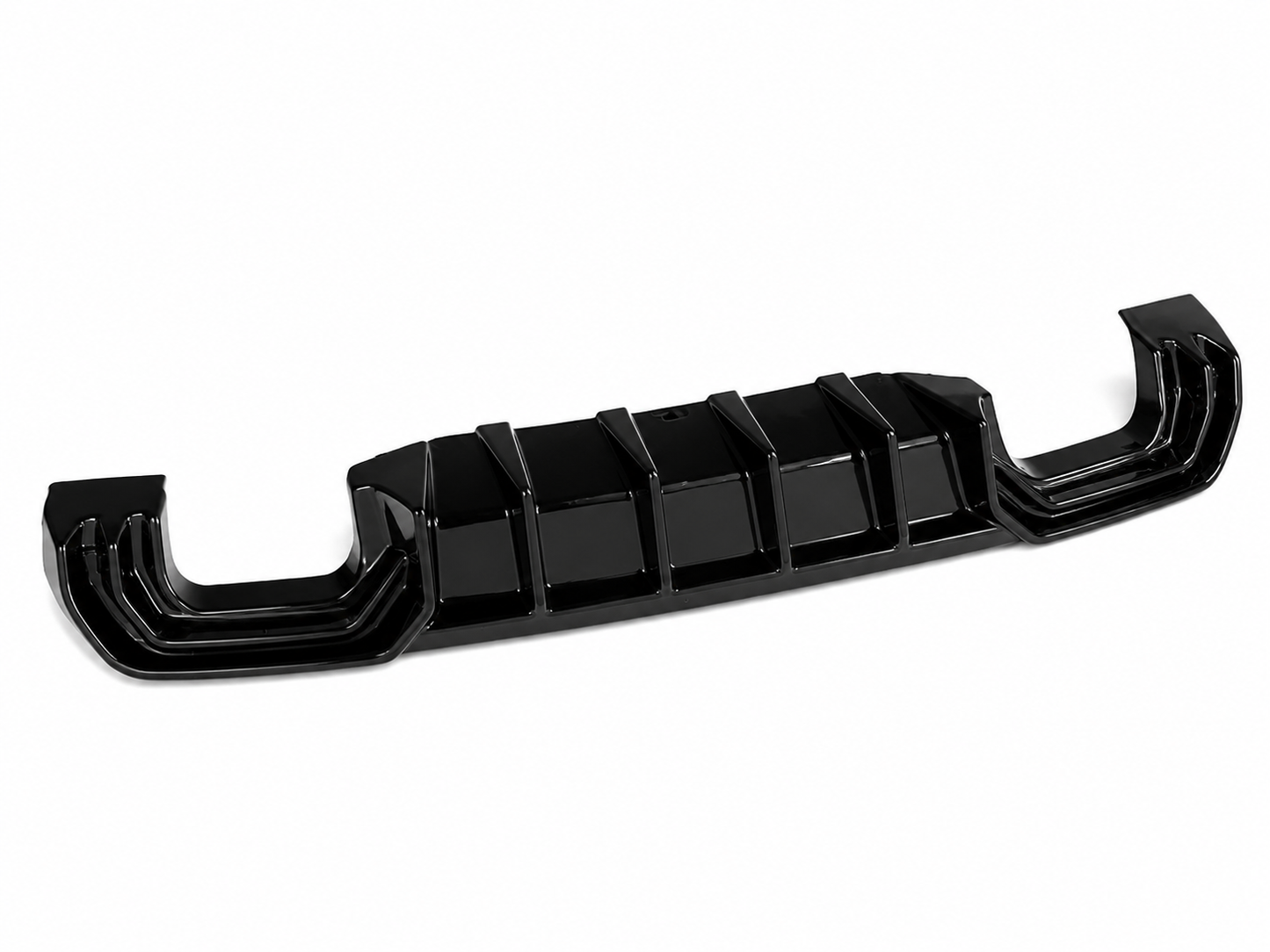 💕ART.2150 DIFFUSORE ADATTTO PER AUDI A3 8V 2012-2016 SLINE S3 NERO LUCIDO 2+2💕