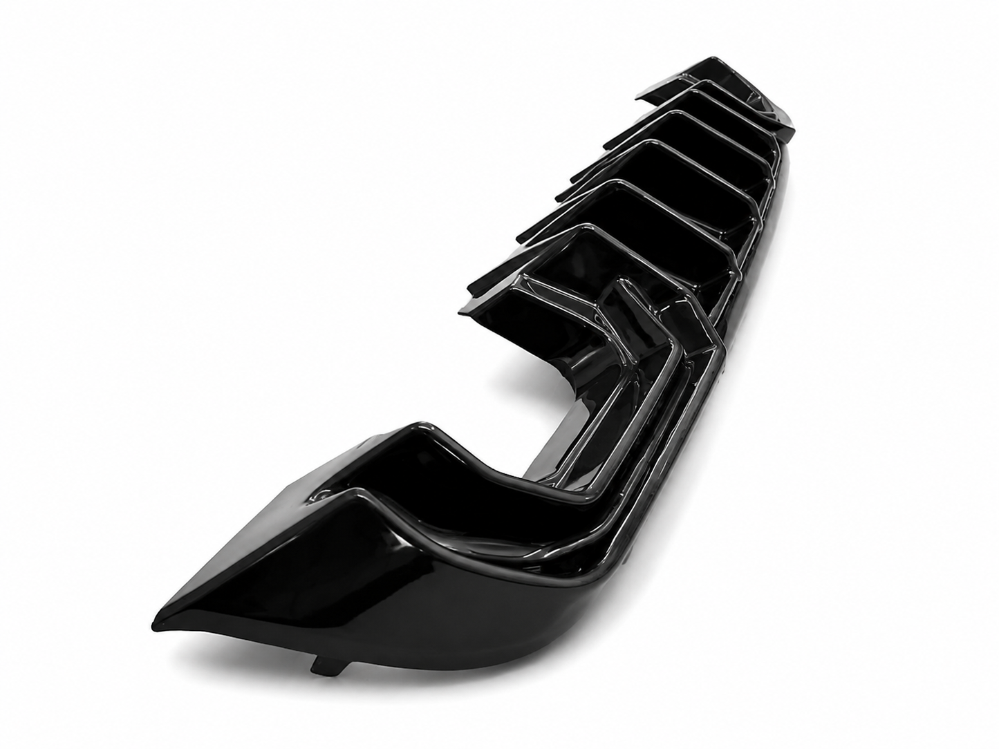 💕ART.2150 DIFFUSORE ADATTTO PER AUDI A3 8V 2012-2016 SLINE S3 NERO LUCIDO 2+2💕
