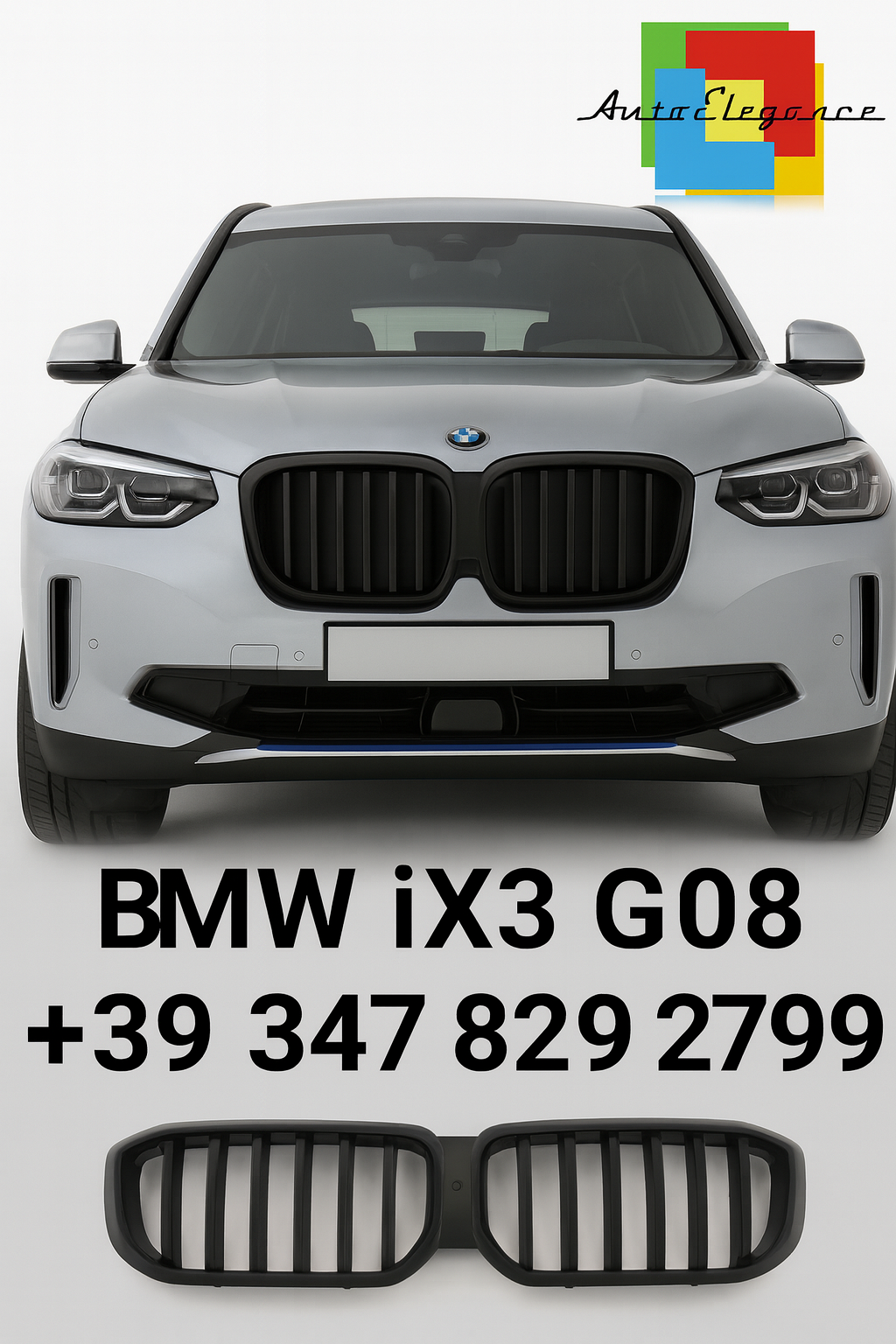 💫Griglia Anteriore Sportiva – BMW iX3 G08 LCI💫
