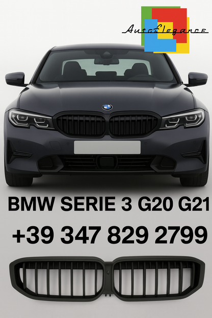🔥Griglia Sportiva Doppia Barra – BMW Serie 3 G20/G21 LCI🔥