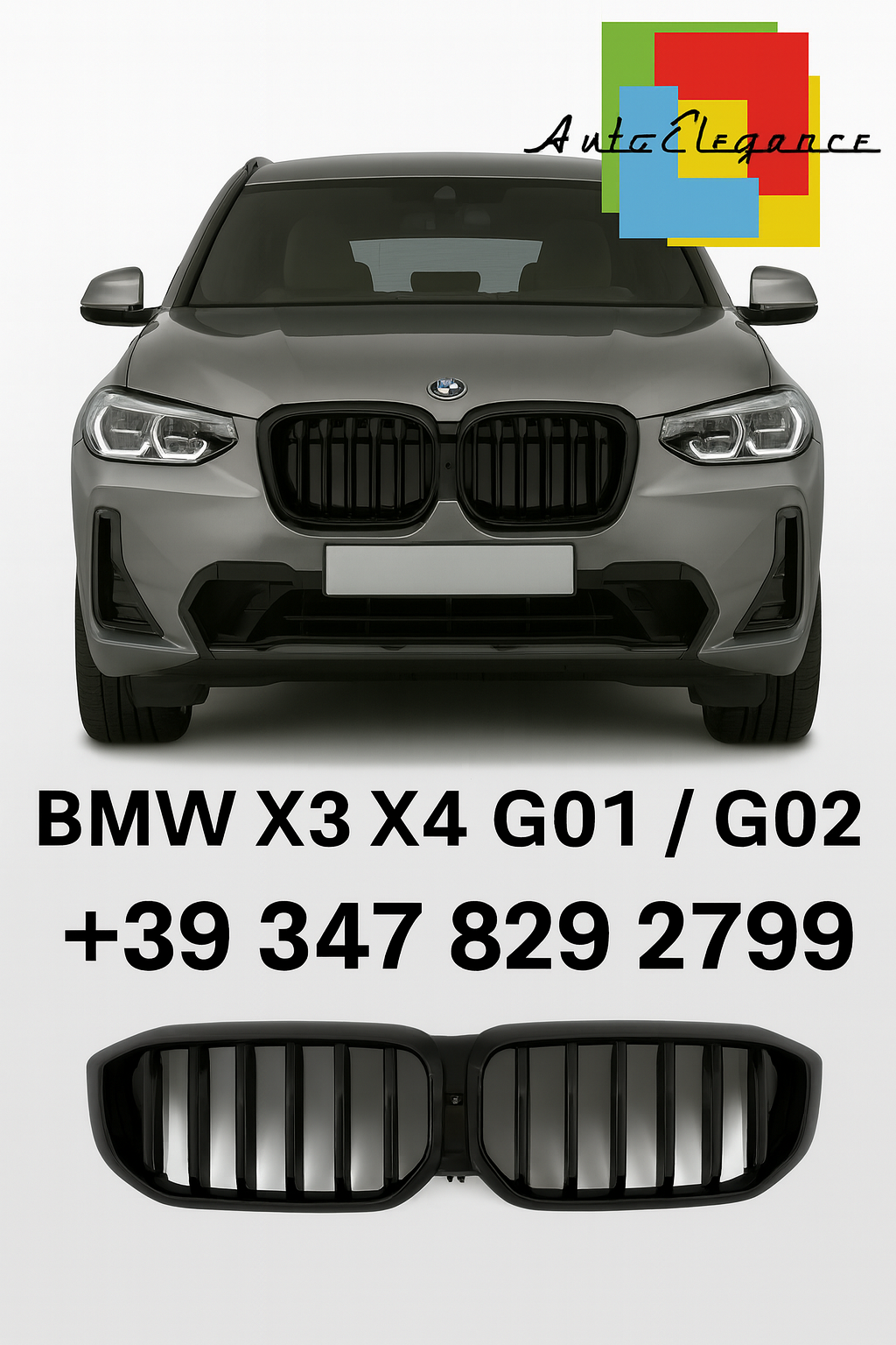 🔥Griglia Radiatore Sportiva – BMW X3 G01 / X4 G02 LCI🔥