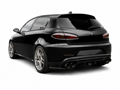 💕 ART.0405 DIFFUSORE ALFA ROMEO GIULIETTA LOOK QUADRIFOGLIO NERO LUCIDO💕