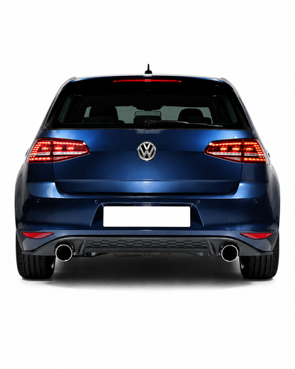 💕 Diffusore Posteriore Adatto per VW Golf 7 12-17 GTI Look Nero 💕