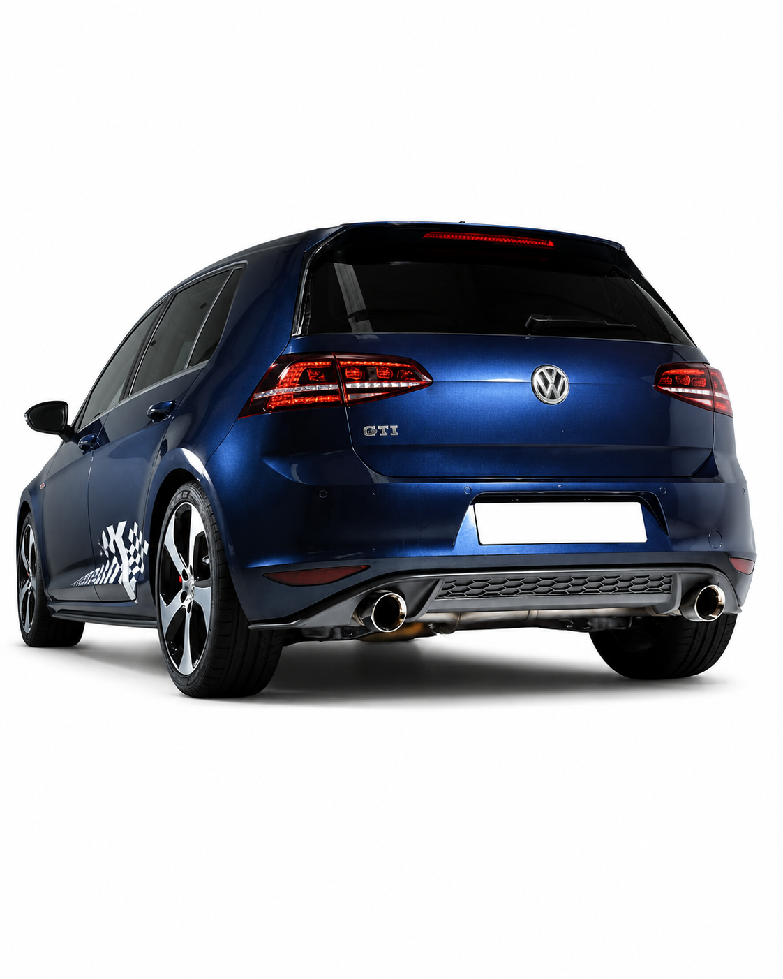 💕 Diffusore Posteriore Adatto per VW Golf 7 12-17 GTI Look Nero 💕