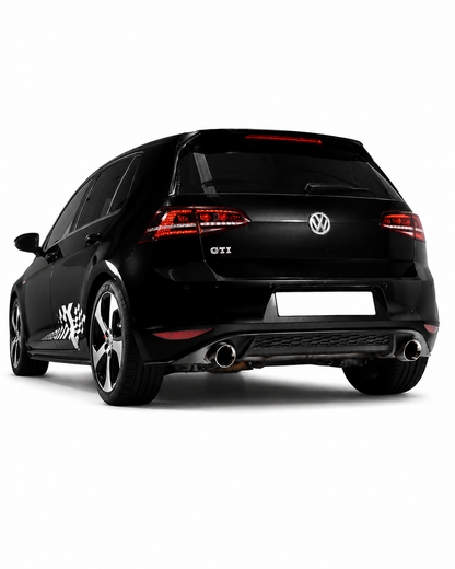 💕 Diffusore Posteriore Adatto per VW Golf 7 12-17 GTI Look Nero 💕