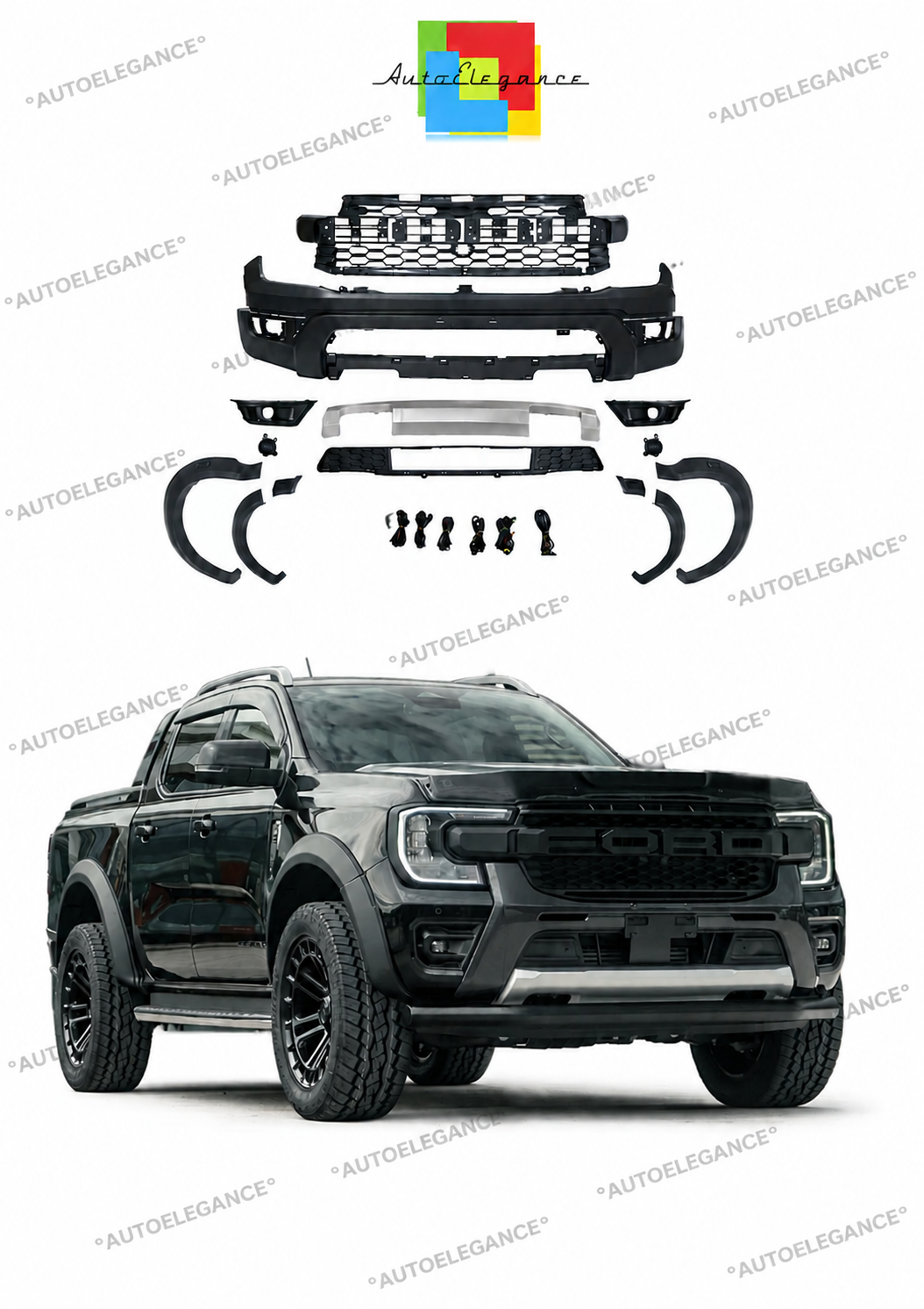 💕ART.10306 Bodykit adatto per Ford Ranger T9 (2021-)💕