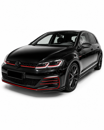 💕 Fari Anteriori Adatto per VW Golf 7.5 17-19 LED DRL Sequenziali Rossi 💕