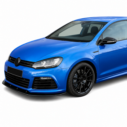 💕 Splitter Anteriore Solo per VW Golf 6 R20 08-13 ABS Nero Lucido 💕