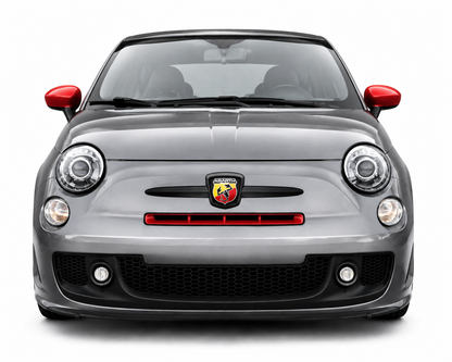 💕ART.0342 FARI ANTERIORI FIAT 500 2007-2015 LENTICOLARI NERI look Abarth💕