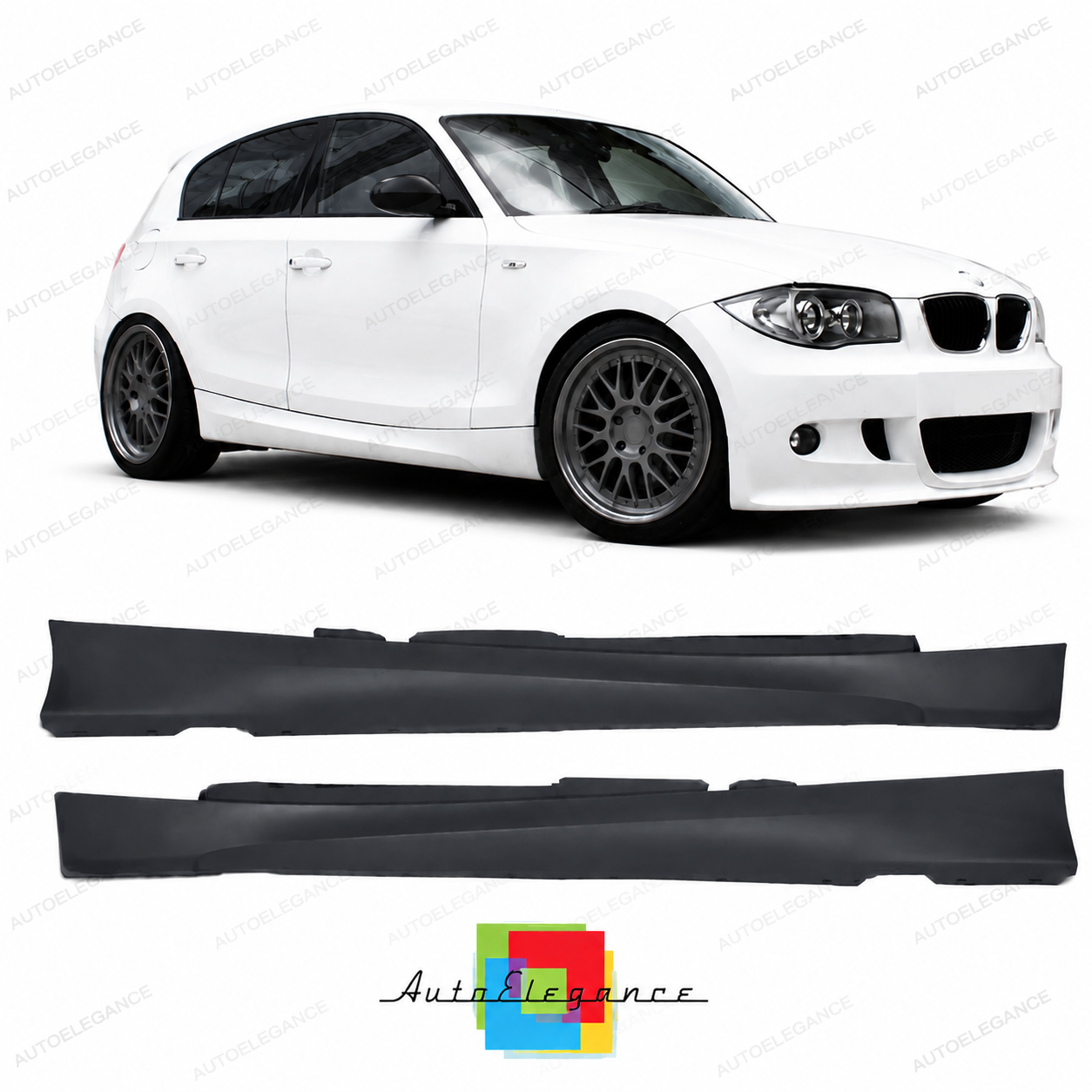 💕MINIGONNE LATERALI BMW E87 04-11 LOOK M💕