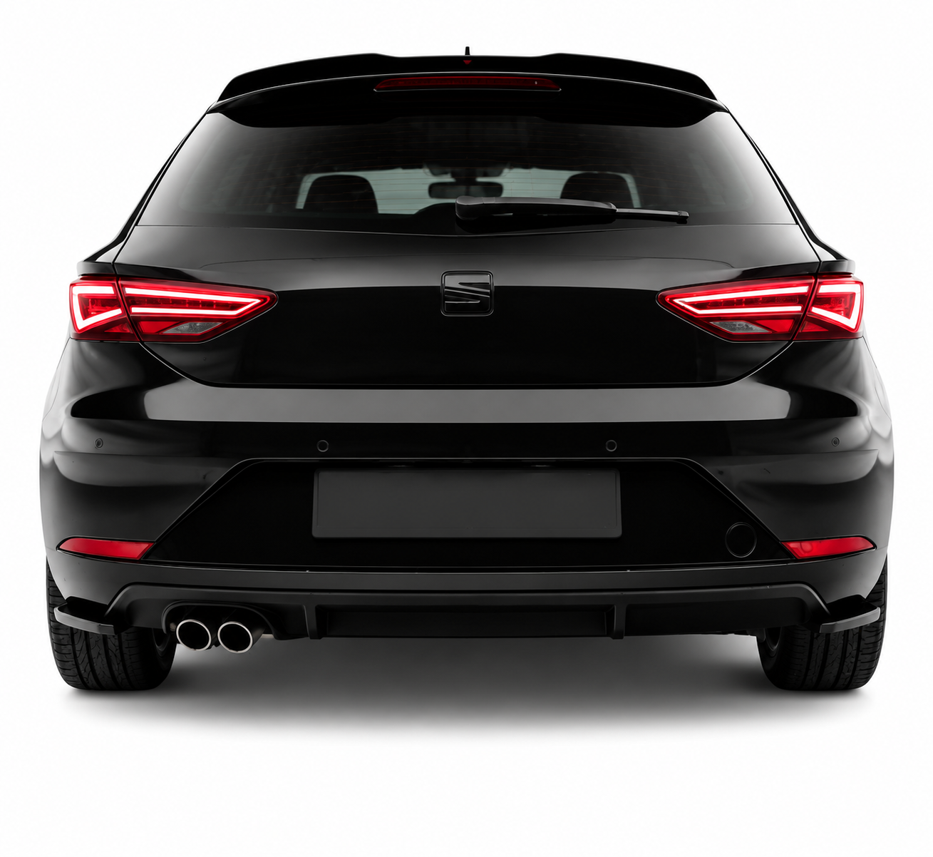 💕 Flaps Diffusore Posteriore Adatti per Seat Leon 16-20 Hatchback ABS 💕