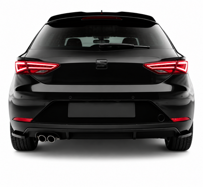 💕 Flaps Diffusore Posteriore Adatti per Seat Leon 16-20 Hatchback ABS 💕