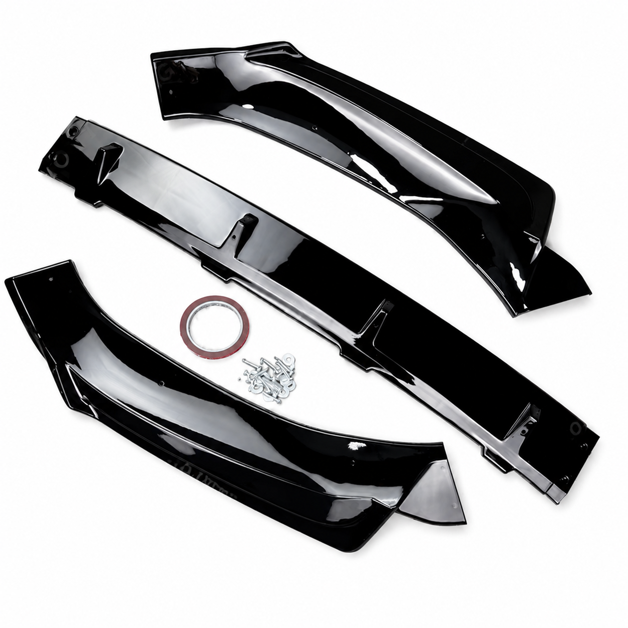 💕 Splitter Anteriore Adatto per Audi Q5 SQ5 FY S-Line 18-20 ABS Nero 💕