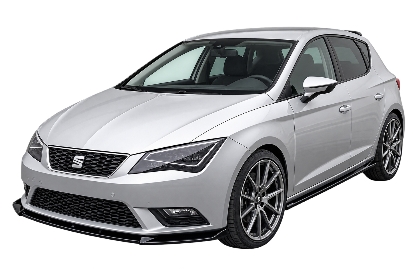 💕 Minigonne Laterali Adatte per Seat Leon MK4 20+ Piano Black 💕