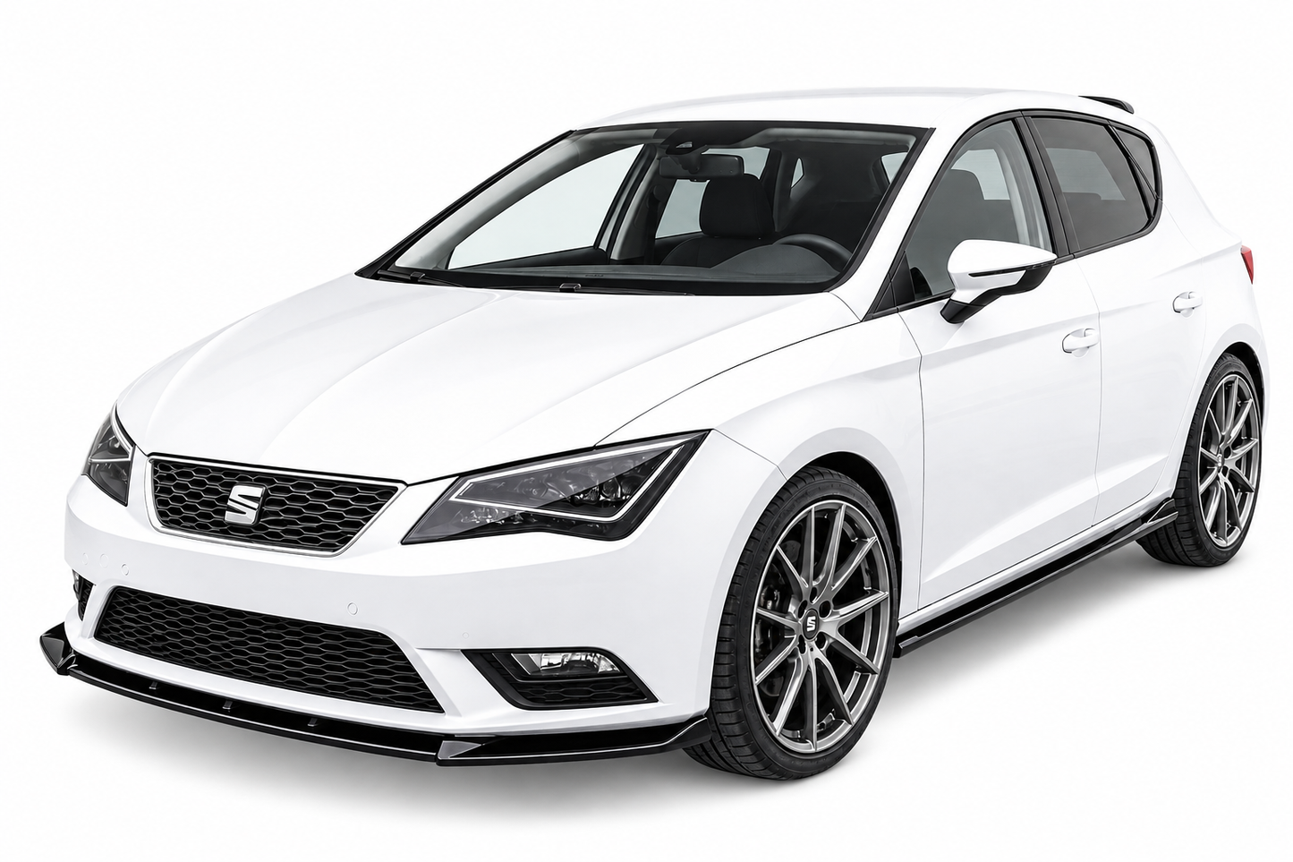 💕 Minigonne Laterali Adatte per Seat Leon MK4 20+ Piano Black 💕