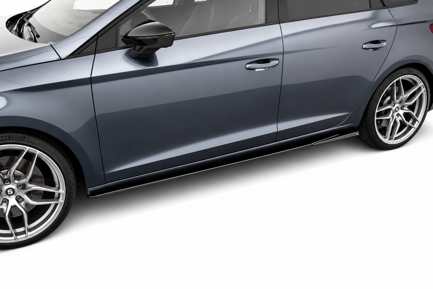 💕 Minigonne Laterali Adatte per Seat Leon MK4 20+ Piano Black 💕